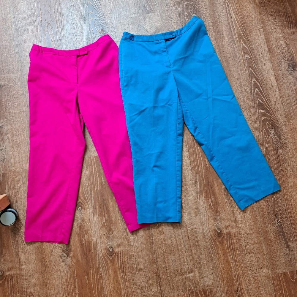 Vintage Blue and Magenta Trousers